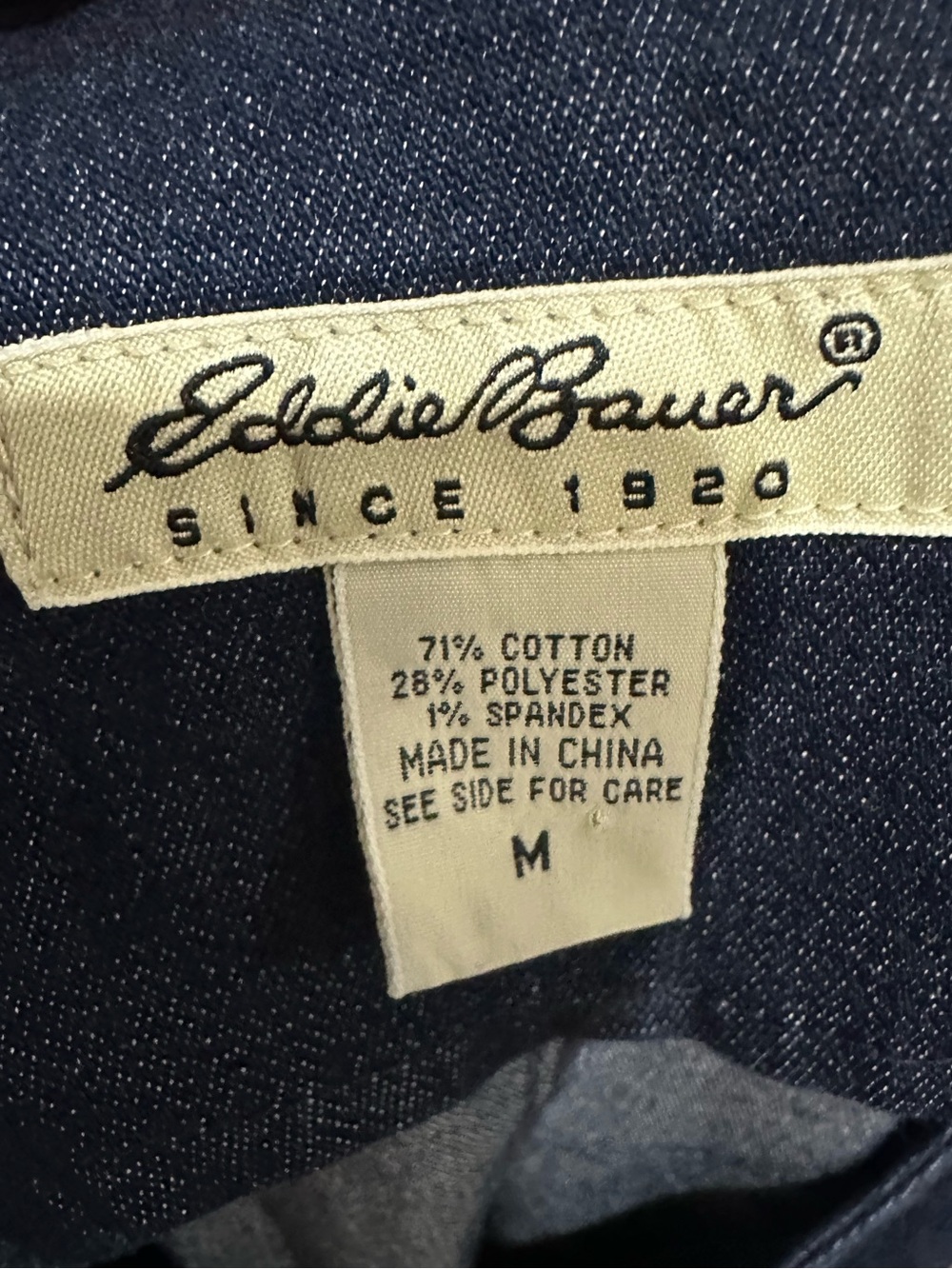 EUC Eddie Bauer Denim Jacket medium - Picture 4 of 4